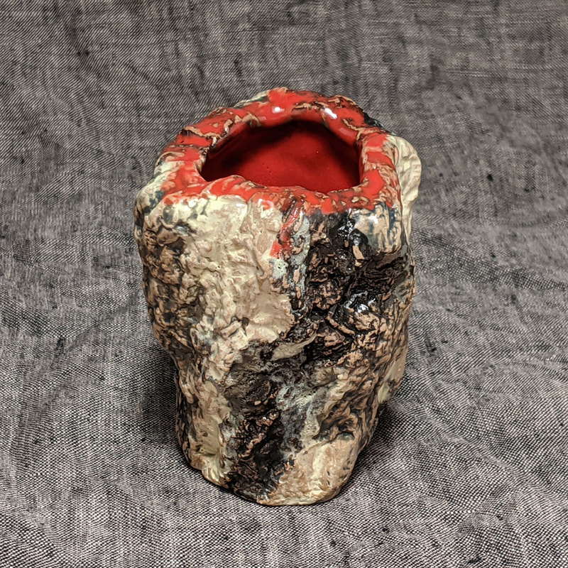Stoneware Cup,Sake Cup, Sipper,Contemporary Ceramics,Carved Clay,Kurinuki, Kurinuki Cup,Ceramic Cup,Rustic Tableware, Wabisabi Ceramics,Wabisabi,Footed Cup,Carved Out Technique,Functional Ceramics,Inspired by Nature,Oxides,Brute Ceramics, Sculptural Ceramics,Balance,Hudson Valley Ceramics,Asymmetric,Gregory Arnett Studios,Nature Inspired Design,Sculptural Texture,Stone Texture,Handmade,OOAK,One of a Kind